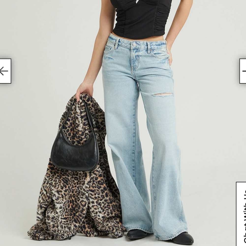 Pacsun Casey Low Rise Baggy 29 Ultra Flattering Fit! Cutest Baggy Jeans! - Picture 2 of 11